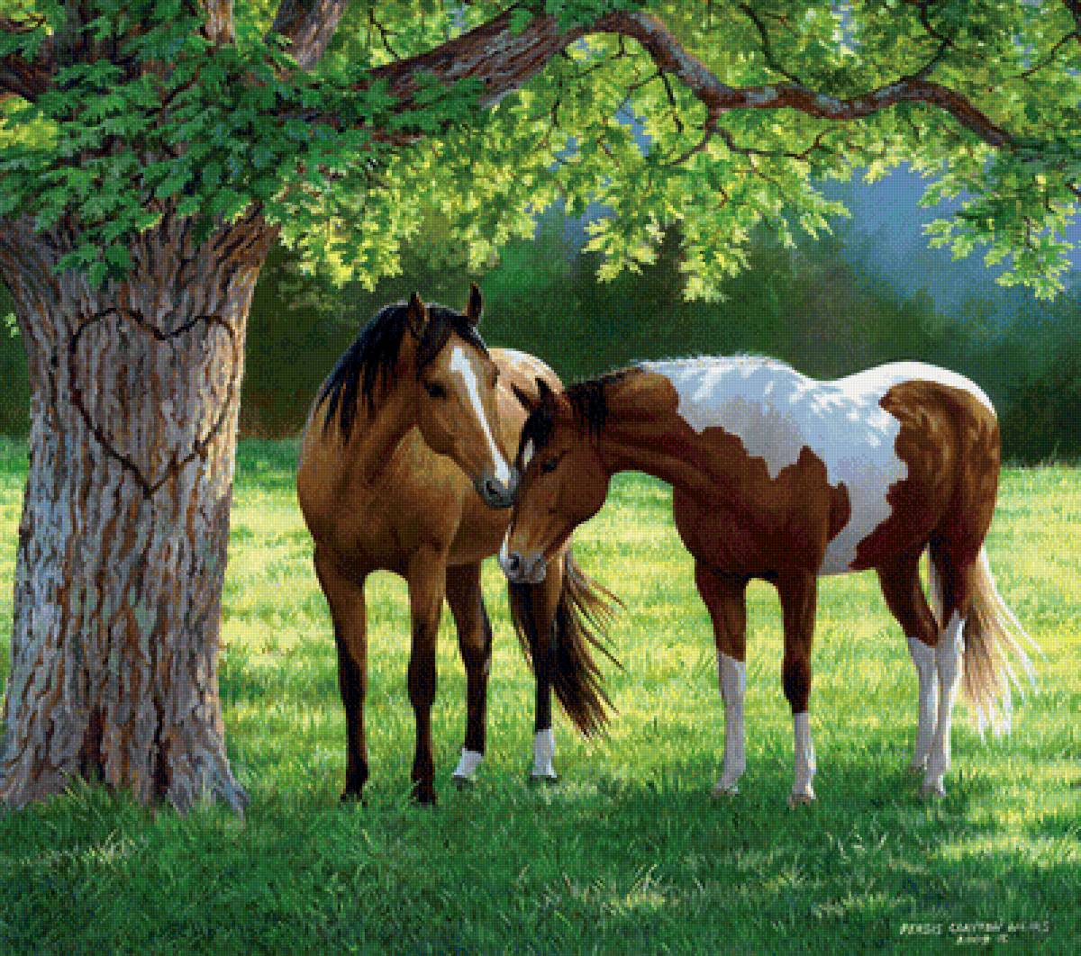 на лугу - животные, природа, пейзаж - предпросмотр