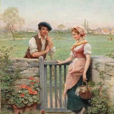 Схема вышивки «у калитки»