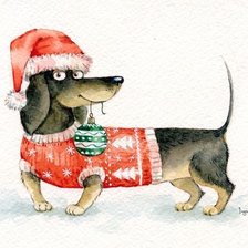 Схема вышивки «год собаки»