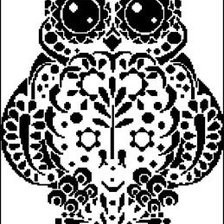 Схема вышивки «совушка»
