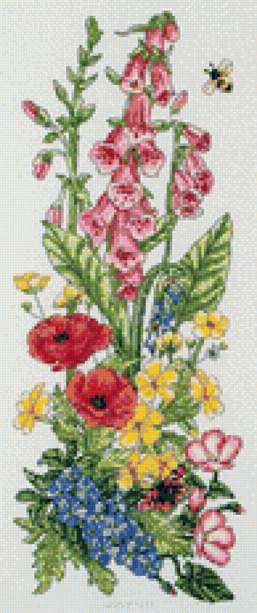 Полевые цветы из триптиха - триптих цветы полевые - предпросмотр