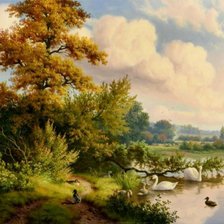 Схема вышивки «Голландский пейзаж»