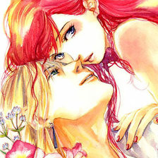 Схема вышивки «Хаул и Софи (50 цветов)»