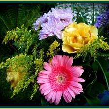 Схема вышивки «цветы»