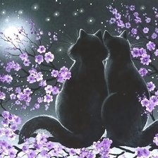 Схема вышивки «Коты»