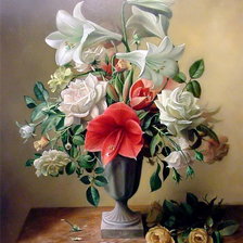 Схема вышивки «Белые лилии»