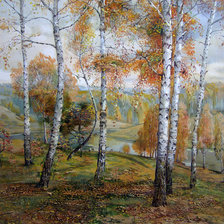 Схема вышивки «Тихая осень»