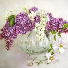 Схема вышивки «СИРЕНЬ»