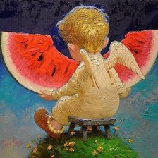 Схема вышивки «Ангелочек»