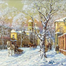 Схема вышивки «русская зима»