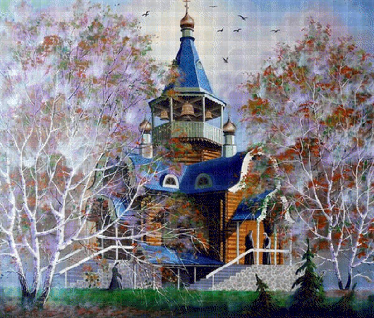 №1617324 - осень, храм - предпросмотр