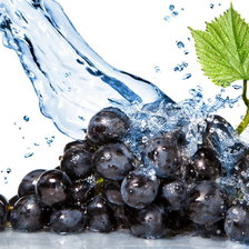 Схема вышивки «виноград в брызгах»