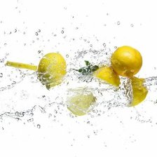 Схема вышивки «лимон в брызгах»