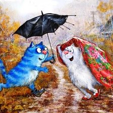 Схема вышивки «Нам не страшен сильный дождь...»