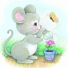 Схема вышивки «Мышка»