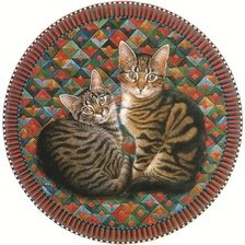 Схема вышивки «Коты»