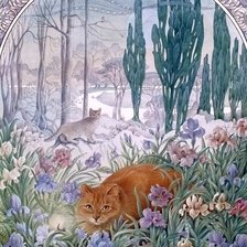 Схема вышивки «Коты»