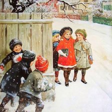 Схема вышивки «зимние забавы»