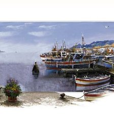 Схема вышивки «причал»