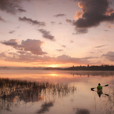Схема вышивки «озеро»