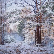 Схема вышивки «Приход зимы»