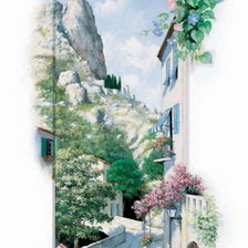 Схема вышивки «итальянский пейзаж»