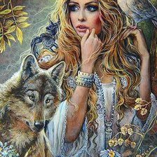 Схема вышивки «лесная нимфа»