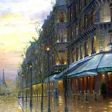 Схема вышивки «Город ночных огней»