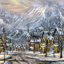 Схема вышивки «Австрийская зима.»