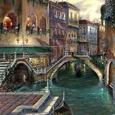 Схема вышивки «Венеция. х-к Роберт Финеле»