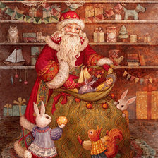 Схема вышивки «дед мороз»