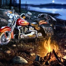 Схема вышивки «привал»