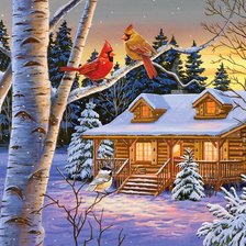 зимний закат