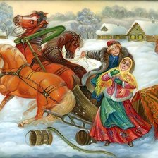 Схема вышивки «народные мотивы»