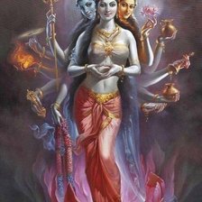 Схема вышивки «Трио богинь»