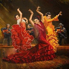 Схема вышивки «танец»