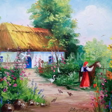 Схема вышивки «ЛІТО»