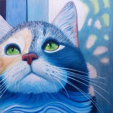 Схема вышивки «Кот»