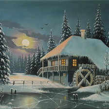 Схема вышивки «senny młyn»