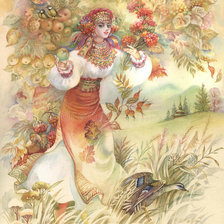 Схема вышивки «україночка»