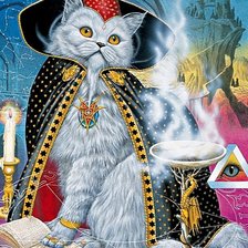 Схема вышивки «Кот учёный...»