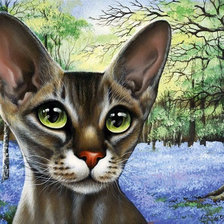 Схема вышивки «Лесной кот»