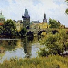 Схема вышивки «Прага»