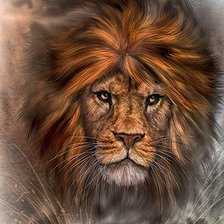 Схема вышивки «Лев»