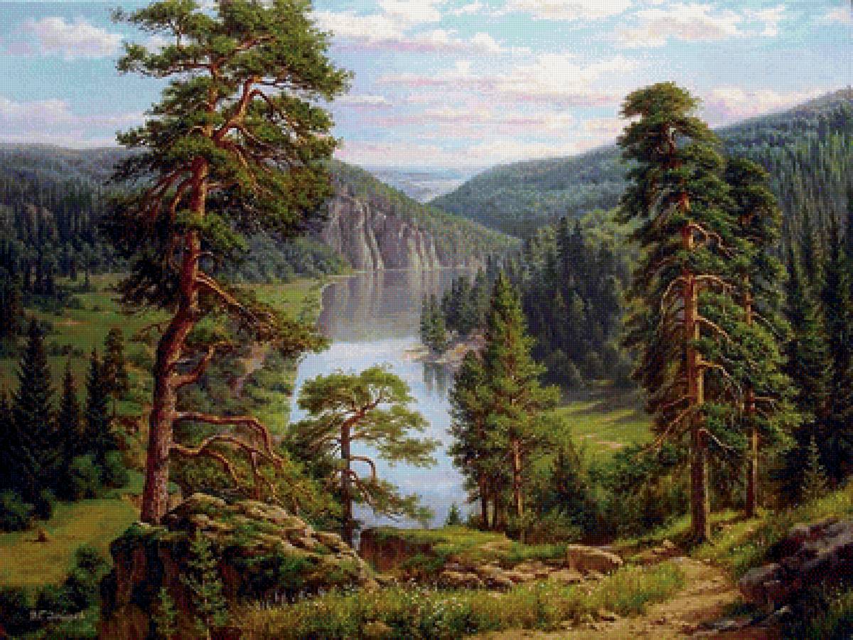 летний пейзаж - пейзаж, природа, лето - предпросмотр