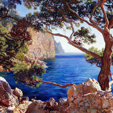 Схема вышивки «Скалистые берега»