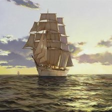 Схема вышивки «морской пейзаж»