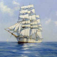 Схема вышивки «морской пейзаж»