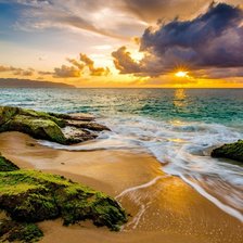 Схема вышивки «закат»