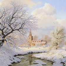 Схема вышивки «Теплый зимний день»